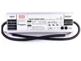 LED Driver MEAN WELL HLG 240W 48V 5A, HLG-240H-48AB