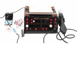 Hot Air Soldering Station LED Screen Separator Adjustable Power Supply Combination Type 8684D With DIY Soldering Tools Suitable for Disassembling and Maintenance of Electronic