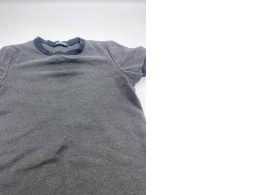 Dark grey short sleeve round neck t-shirt 