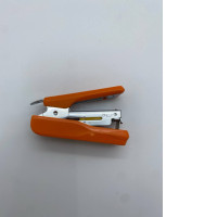 Small orange paper stapler 
