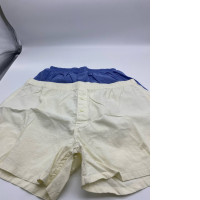 Set of 2 Men's white and blue boxer shorts 
