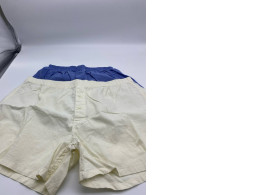 Set of 2 Men's white and blue boxer shorts 