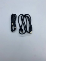 Set of 2 Black phone charger cable 
