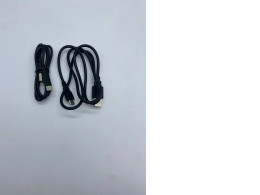 Set of 2 Black phone charger cable 