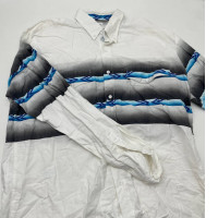 Men's white-blue shirt size M