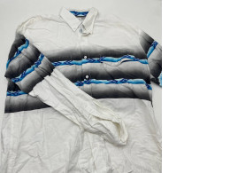 Men's white-blue shirt size M