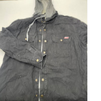 SECONDHAND denim hooded shirt