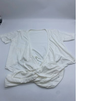 Women's white short-sleeved round neck t-shirt 