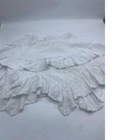 Women's white lace short skirt 