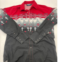 Black red men's shirt Black red men's shirt