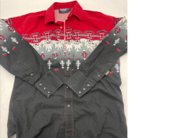 Black red men's shirt