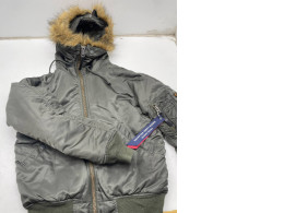 SECONDHAND Insulated dark green jacket with hood