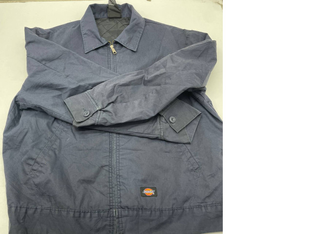 Dark blue men's jacket with collar size L Dark blue men's jacket with collar size L