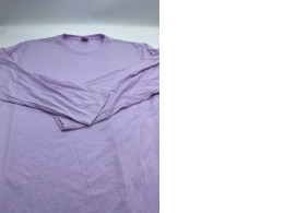 Purple long sleeve round neck shirt 