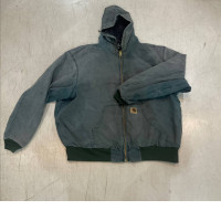 Men's hooded blue jacket