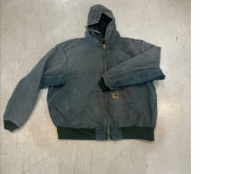 Men's hooded blue jacket