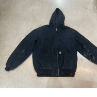Secondhand dark blue hooded jacket