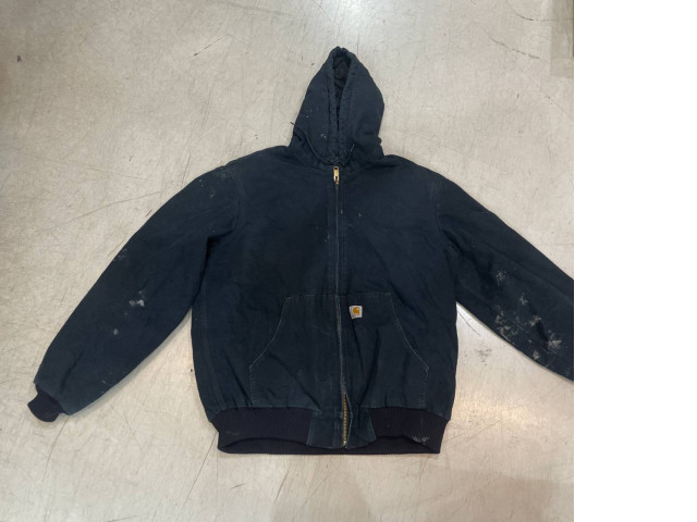 Secondhand dark blue hooded jacket Secondhand dark blue hooded jacket