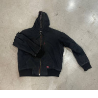 Black hooded men's jacket