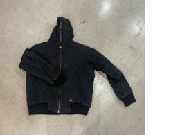 Black hooded men's jacket