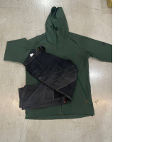 Dark green sport suit: hooded longsleeve+ pants