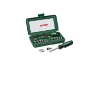 Set of bits and socket wrenches with screwdriver (46 pcs.) Bosch