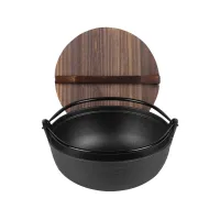 Japanese Cast Iron Sukiyaki Tetsu Nabe Hot Pot