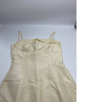 Women's cream one-shoulder long dress 