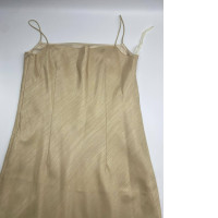 Women's Simple Gold Strapless Dress 