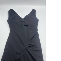 Women's Black Deep V Neck Long Dress 