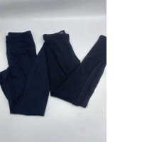 Set of 2 Women's black skinny workout pants 