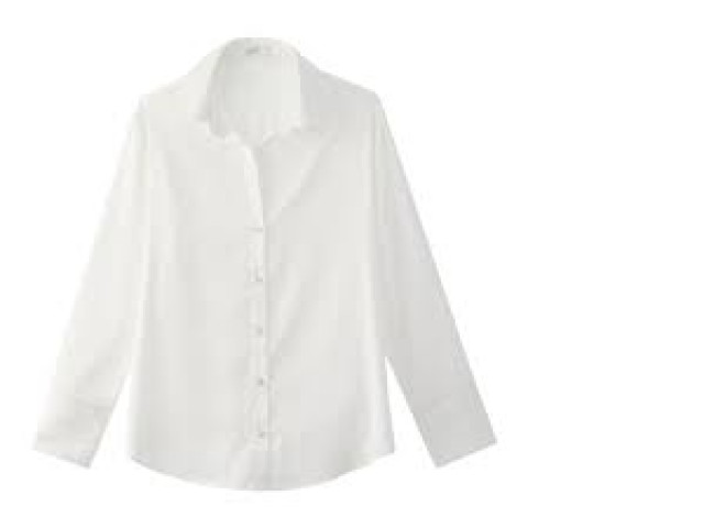 Women's white long-sleeved shirt Women's white long-sleeved shirt