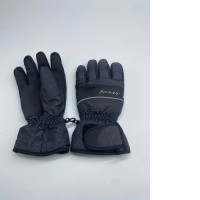 Women's grey and black winter gloves 