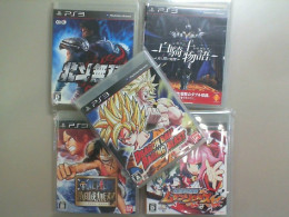 Set of 5 game discs for PS3, anime Set of 5 game discs for PS3, anime