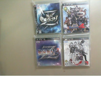 Set of 4 Ps3 Game Discs. Anime, Japan