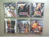 Set of 6 Ps3 Game Discs. Fights Anime, Japan