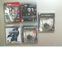 Set of 5 game discs, Haror, military shooters Set of 5 game discs, Haror, military shooters