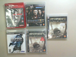 Set of 5 game discs, Haror, military shooters Set of 5 game discs, Haror, military shooters