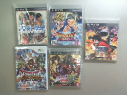 Set of 5 game discs, anime fights Set of 5 game discs, anime fights