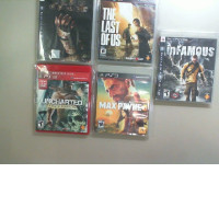 Set of 5 game discs, shooters