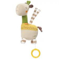 Giraffe soft toy with melody mechanism