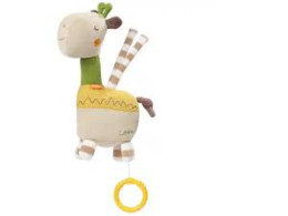Giraffe soft toy with melody mechanism