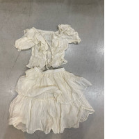 Dancing suit: top with sleeve and skirt