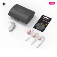 USED Xceed 3 Digital Hearing Aid BTE 120 UP Behind the Ear Super Power Fully iPhone Compatible (MFi)