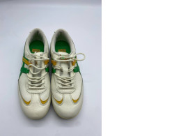 USED beige-green shoes USED beige-green shoes