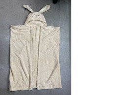 Beige baby's towel with hood