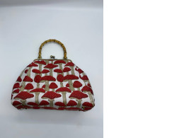 Women's handbag with mushrooms print Women's handbag with mushrooms print