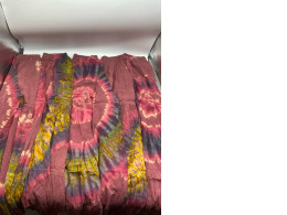 Set of burgundy patterned home pants