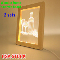 photo frame with light stand