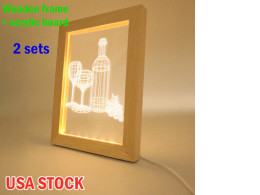 photo frame with light stand